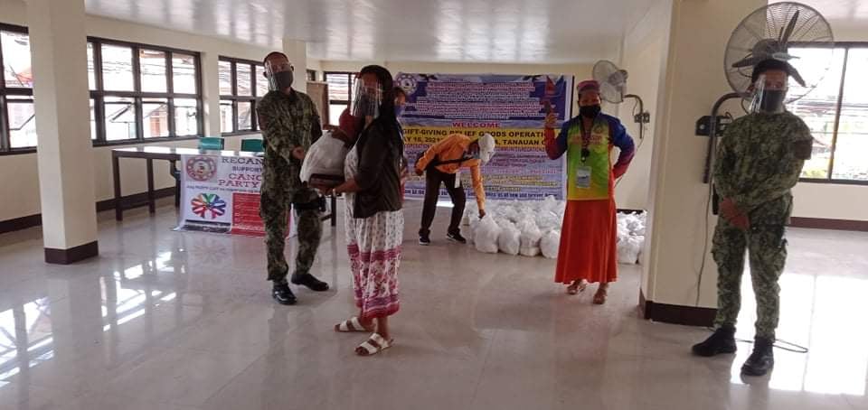 REGION IV GIFT GIVING RELIEF GOODS OPERATION at Barangay Darasa, Tanauan City, Province of Batangas