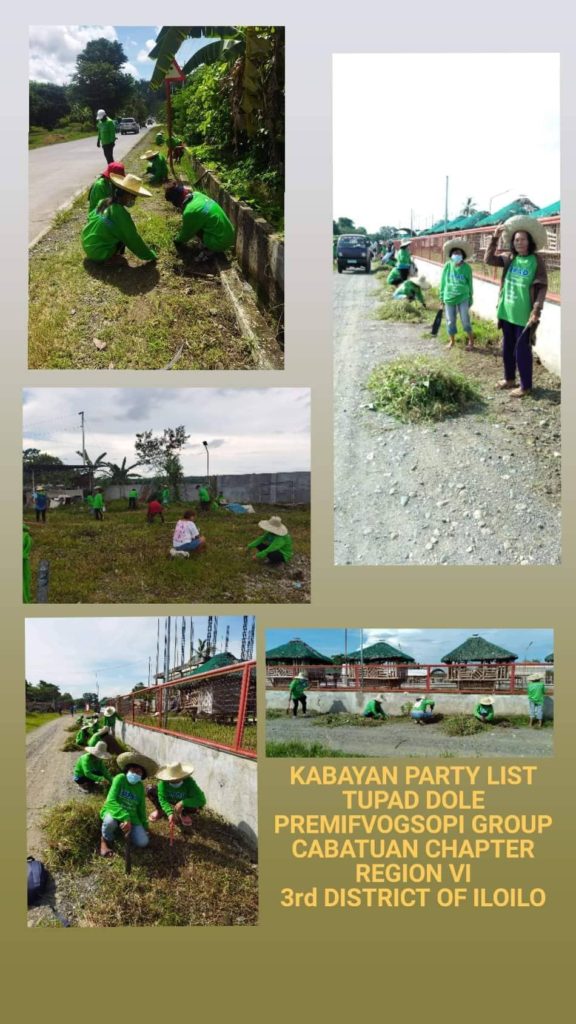 Kabayan Party List Tupad DOLE Premifvogsopi Group Cabanatuan Chapter Region  VI 3rd District of Ilo Ilo