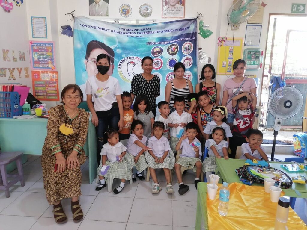 Feeding Program at Brgy. North San Jose, Molo, Iloilo City. Day Care Center